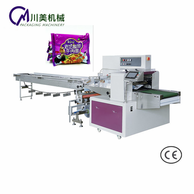 Multifuntcional fried instant noodles servo packing machine