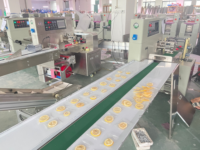 Preserved dried fruits lemon slice pillow packing machine