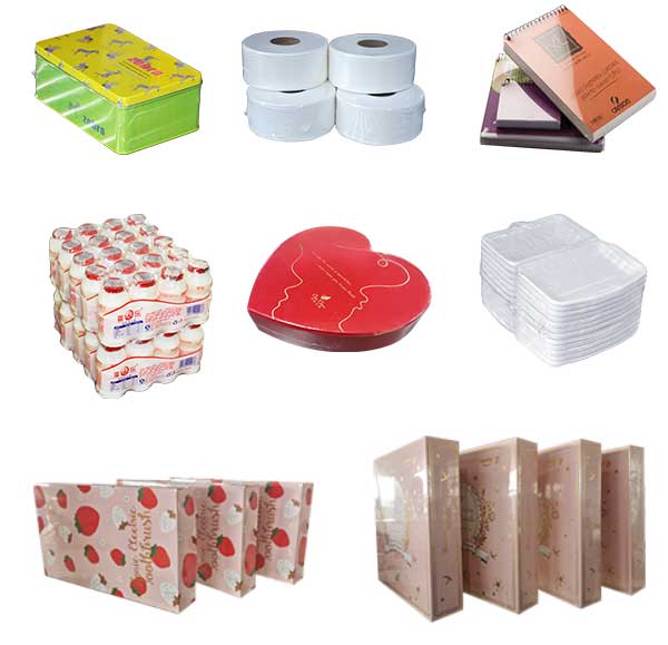 Automatic milk tea cup heat shrinking wrapping machine